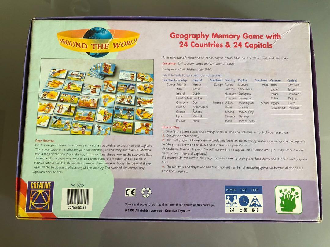 Geography Memory Game