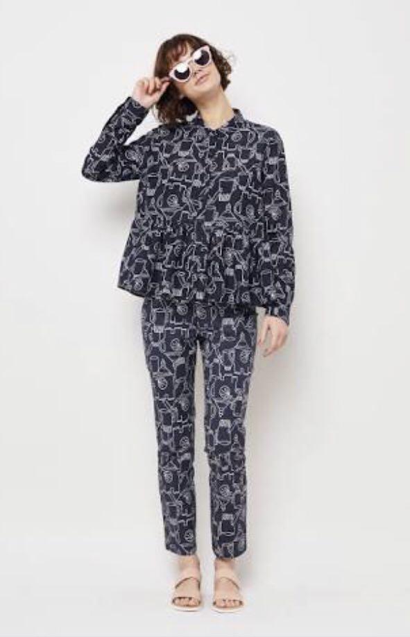 GORMAN x Monika Forsberg Elephant Tea Party shirt Women s Fashion Clothes on Carousell