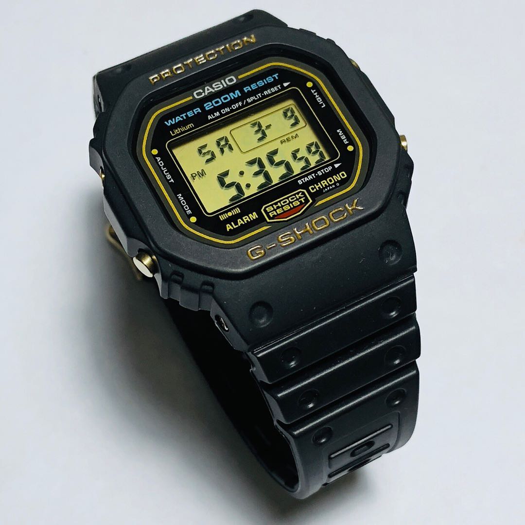 G Shock Vintage DW5600 C 9CV Speed Model Gold