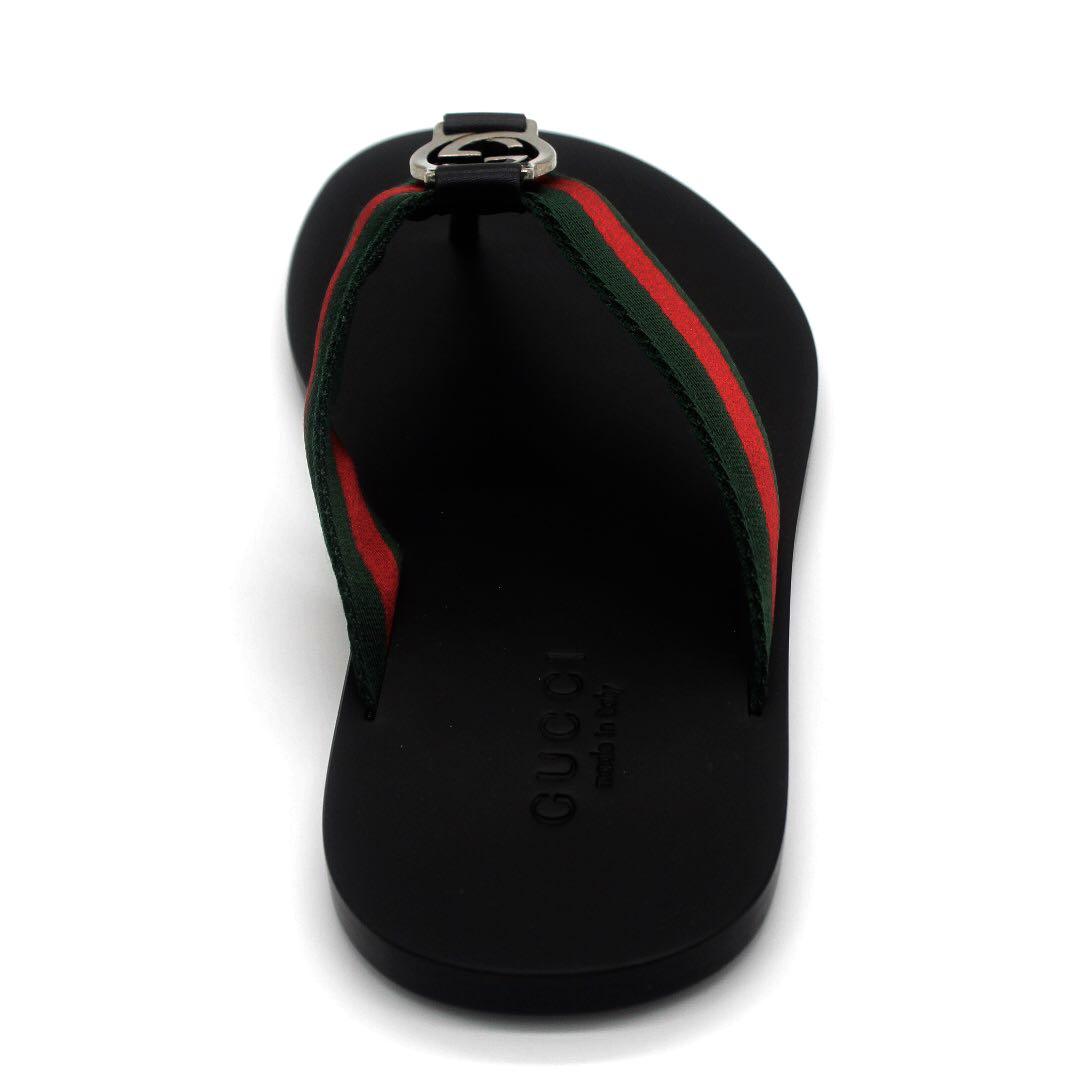Mens gucci top thong sandals