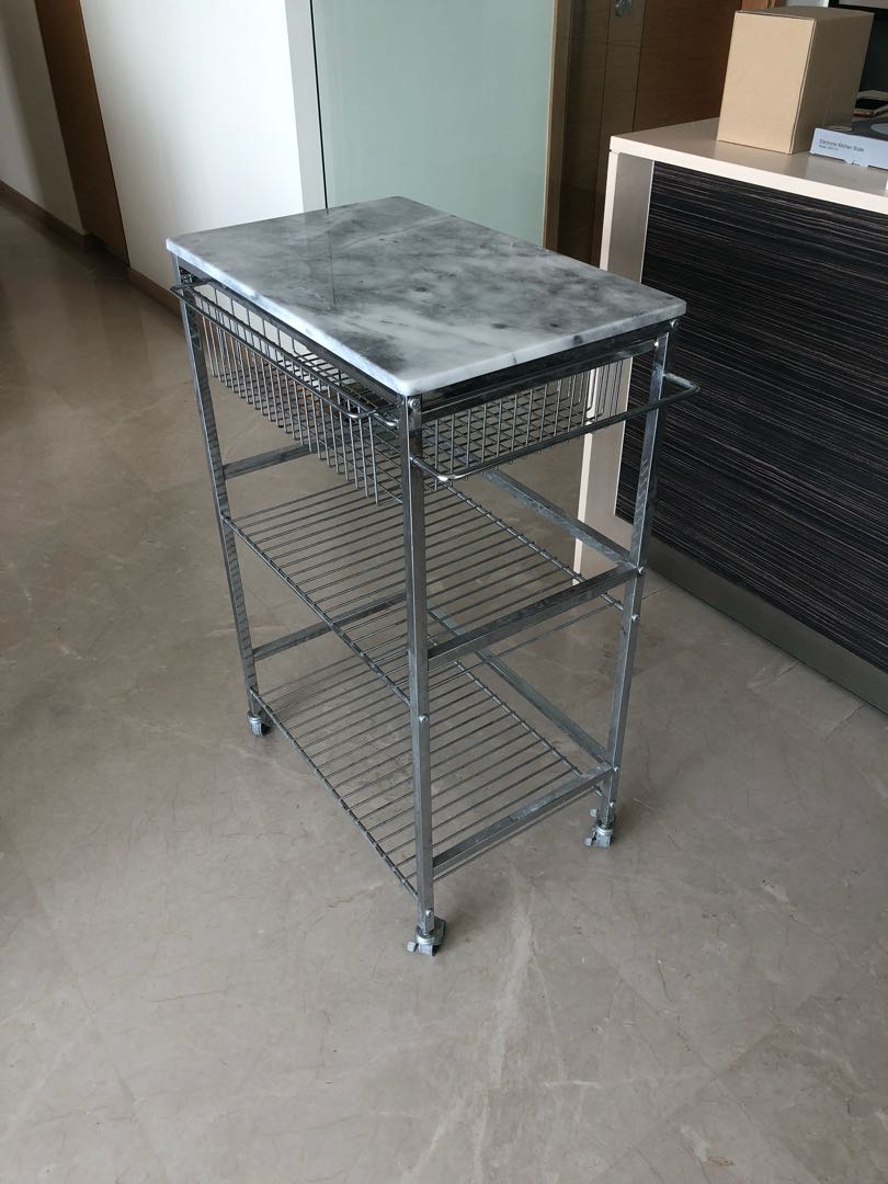Kitchen Trolley Ikea With Marble Top Furniture Home Living Bathroom Kitchen Fixtures On Carousell