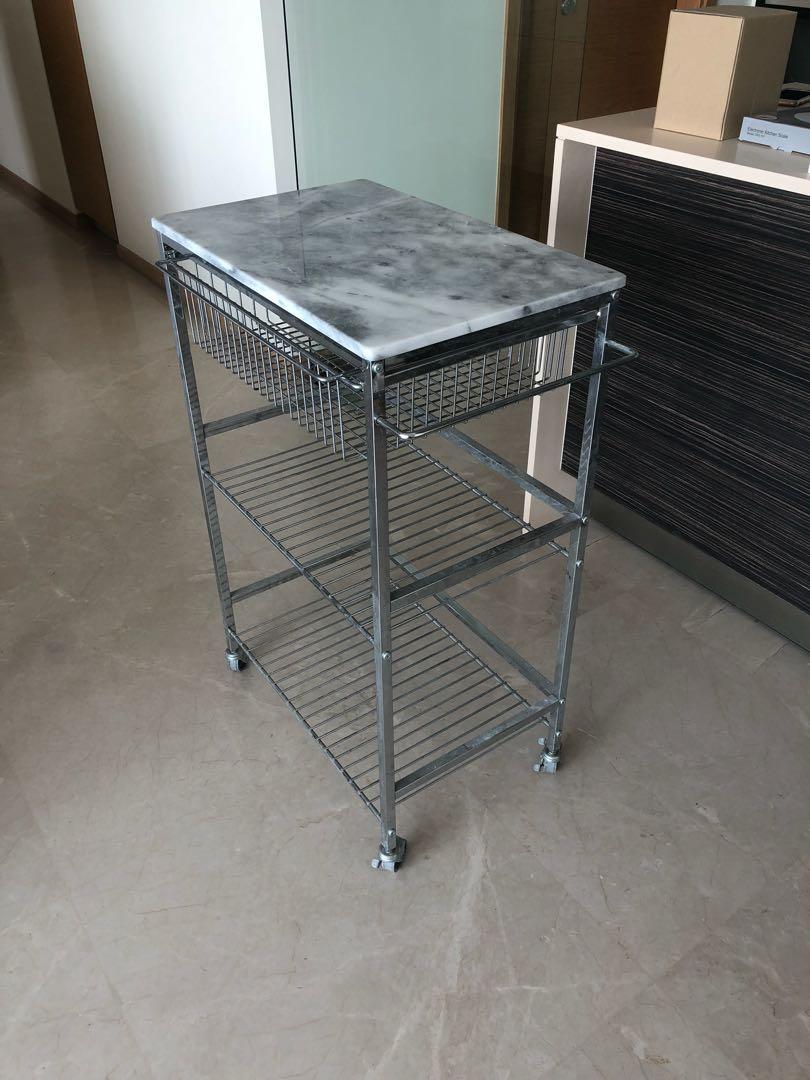 Kitchen Trolley Ikea With Marble Top Furniture Home Living Bathroom Kitchen Fixtures On Carousell