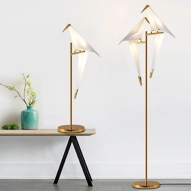 Albatross Perched Lovebirds Led Origami Gold Standing Lamp - Led Standing Lamp Singapore Albatross Perched Lovebirds Led Origami Gold Standing Lamp - Led Standing Lamp Singapore