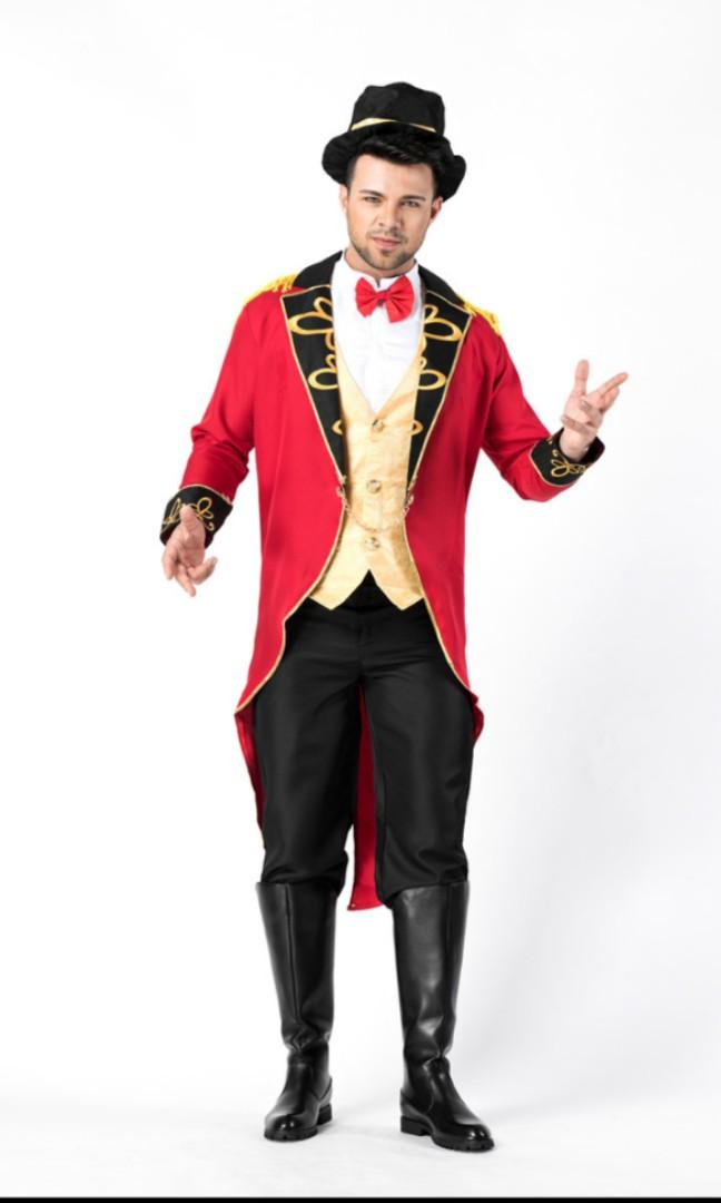 Male cosplay circus magician trainer costume, Men's Fashion, Coats ...