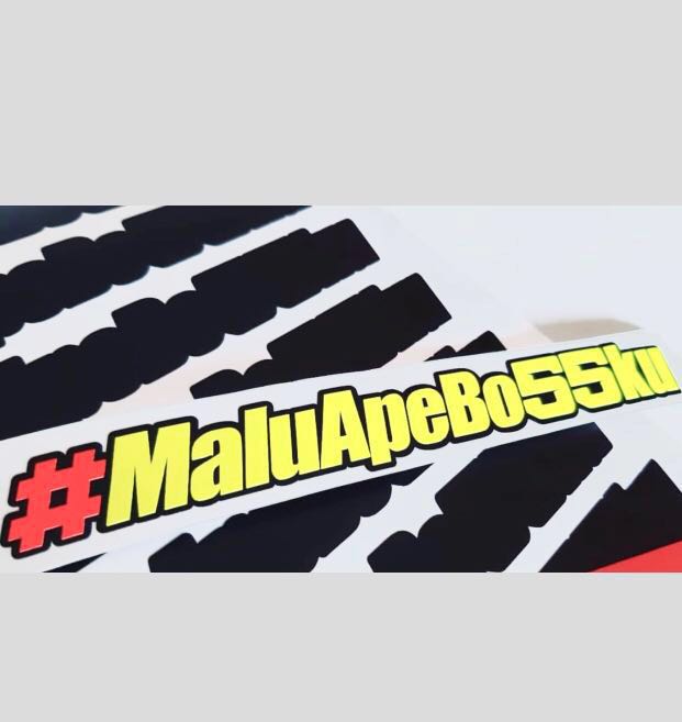 Maluapebo55ku Malu Ape Bossku Sticker Motorcycles Motorcycle Accessories On Carousell