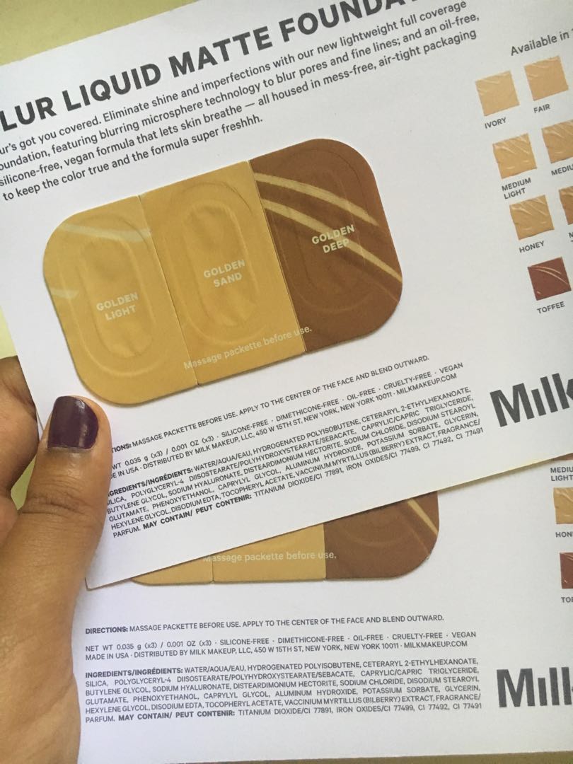 milk liquid matte foundation