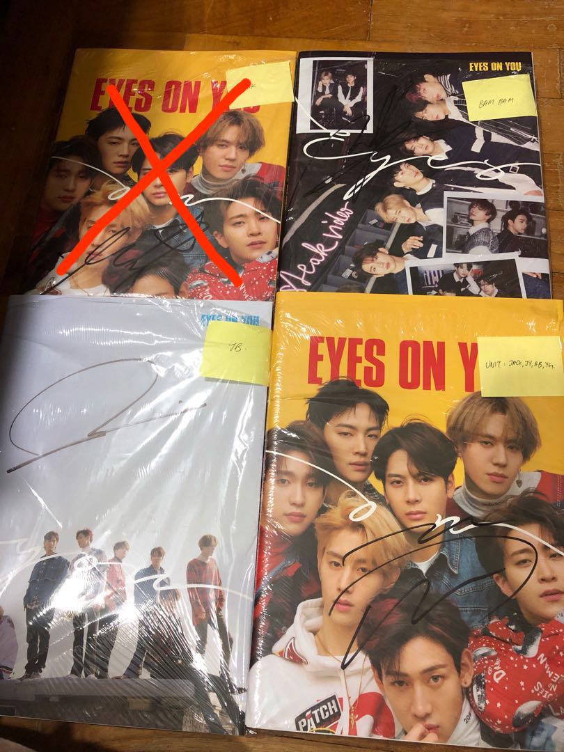 Mwave Got7 Eyes On You Album Signed Mark Youngjae Bambam Entertainment K Wave On Carousell