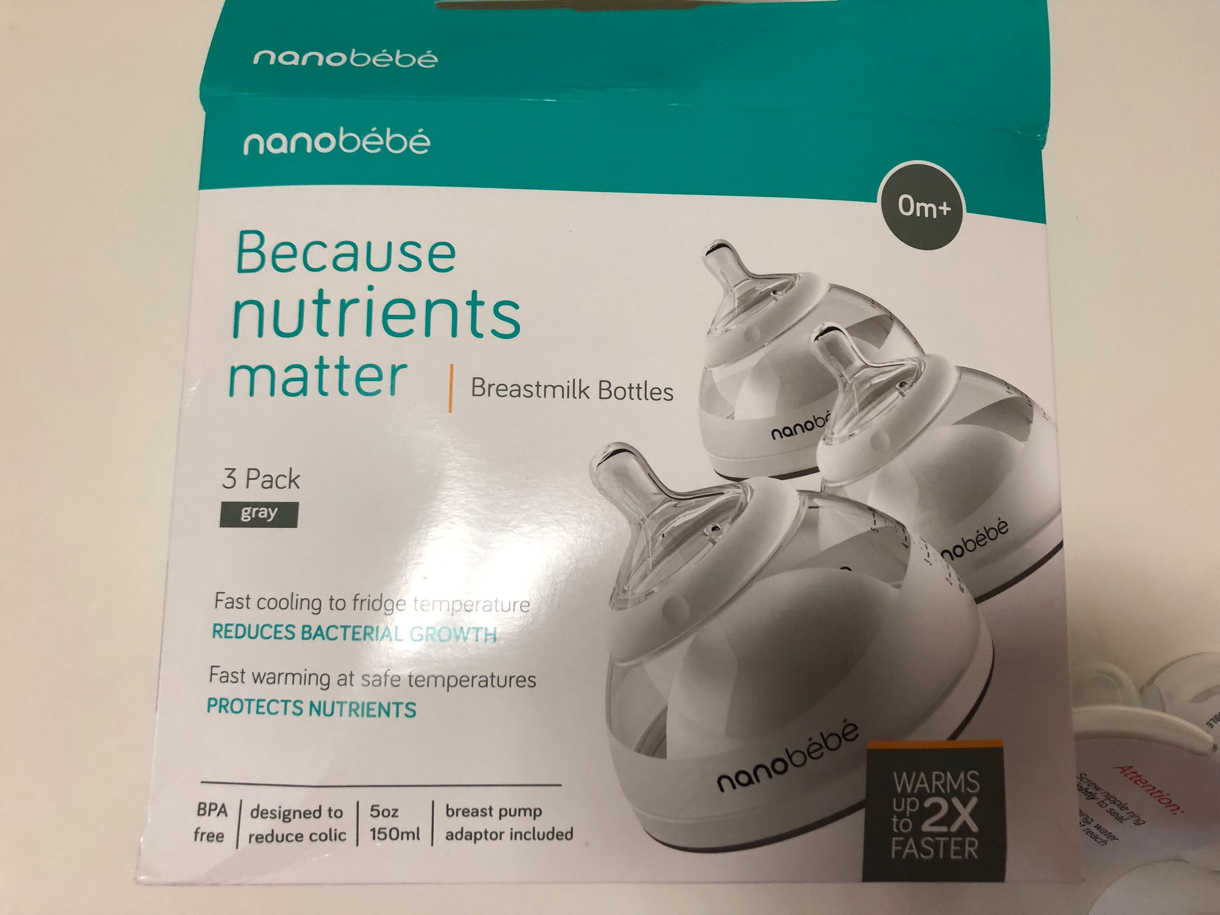 Nanobebe breastmilk bottles (3sets), Babies & Kids, Nursing & Feeding