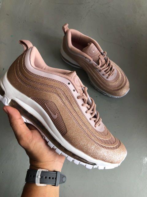nike air 97 rose gold