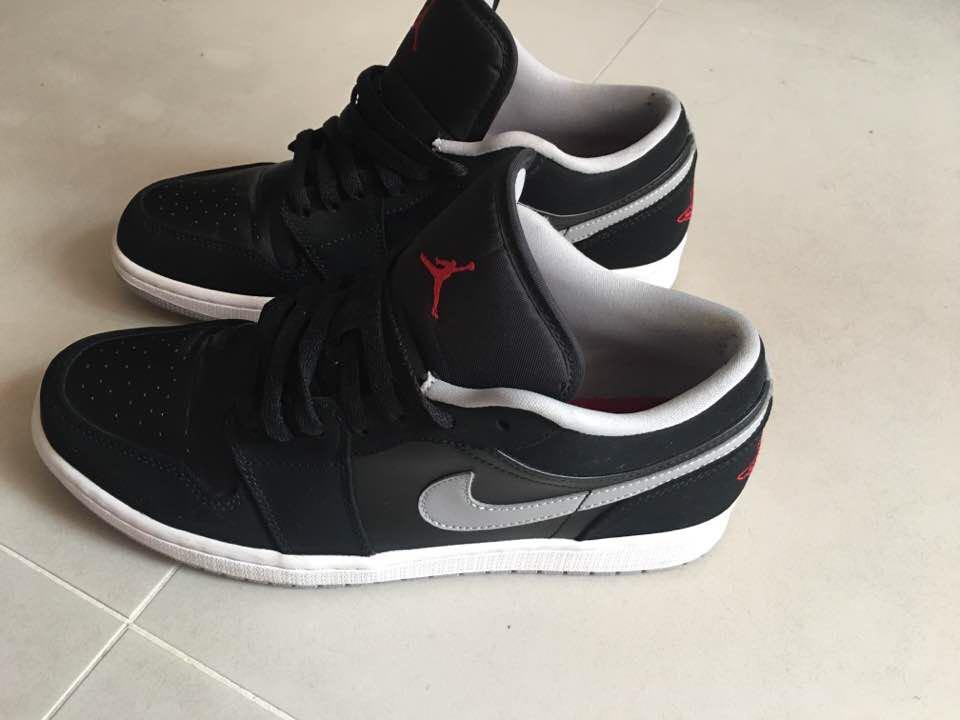 jordan 1 low black wolf grey