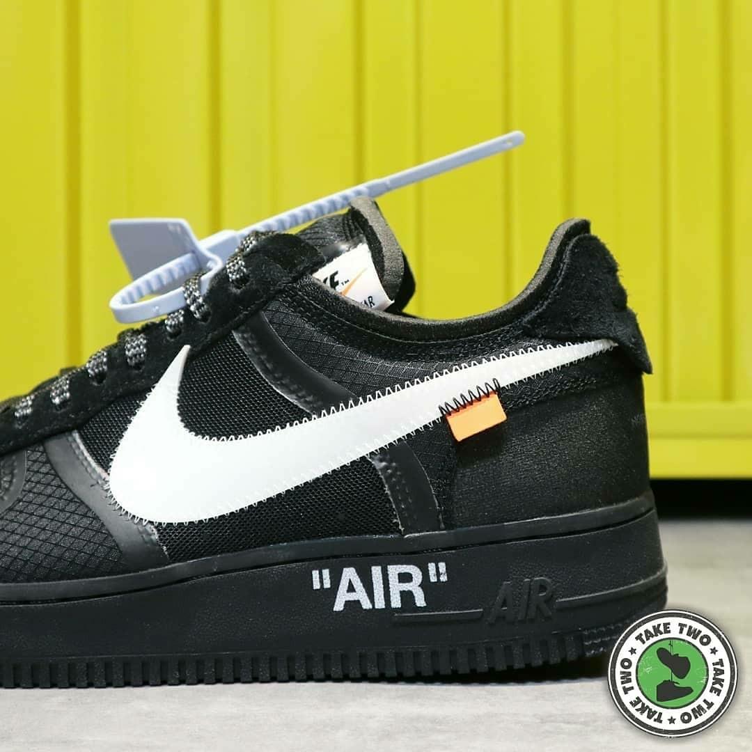 nike x off white black air force 1