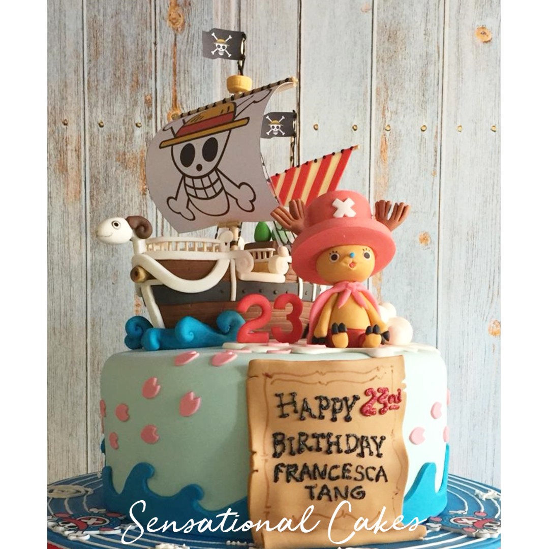Anime Pirate Ship Inspired Theme Boys Birthday 3d Customized Cake Singaporecake Pirate Boycake Birthdaycake Herocake Charactercake Superherocakes Bestsugarcraftcake Dreamcake Food Drinks Baked Goods On Carousell