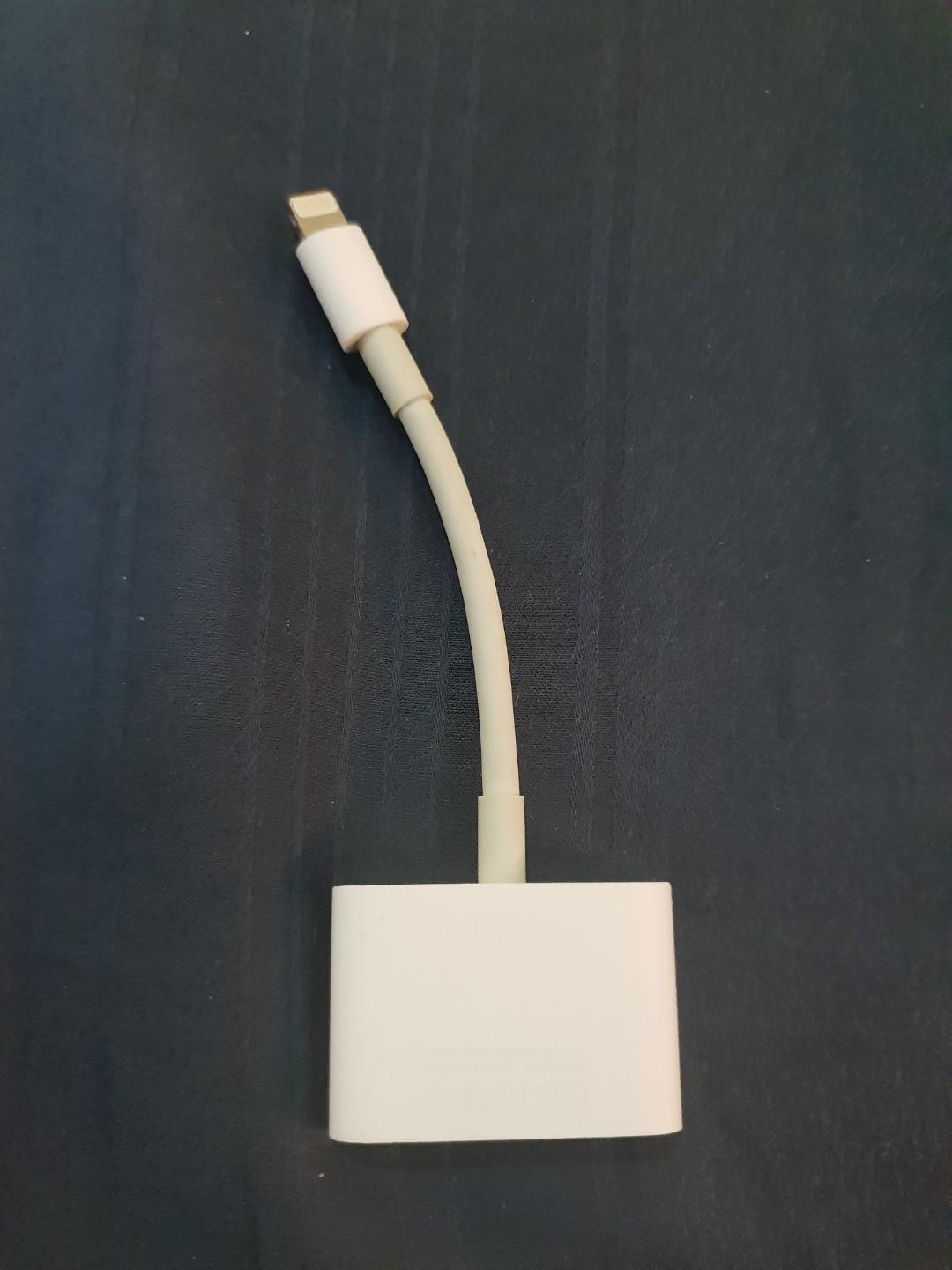 Original Apple Lightning to HDMI connector, Computers & Tech, Parts