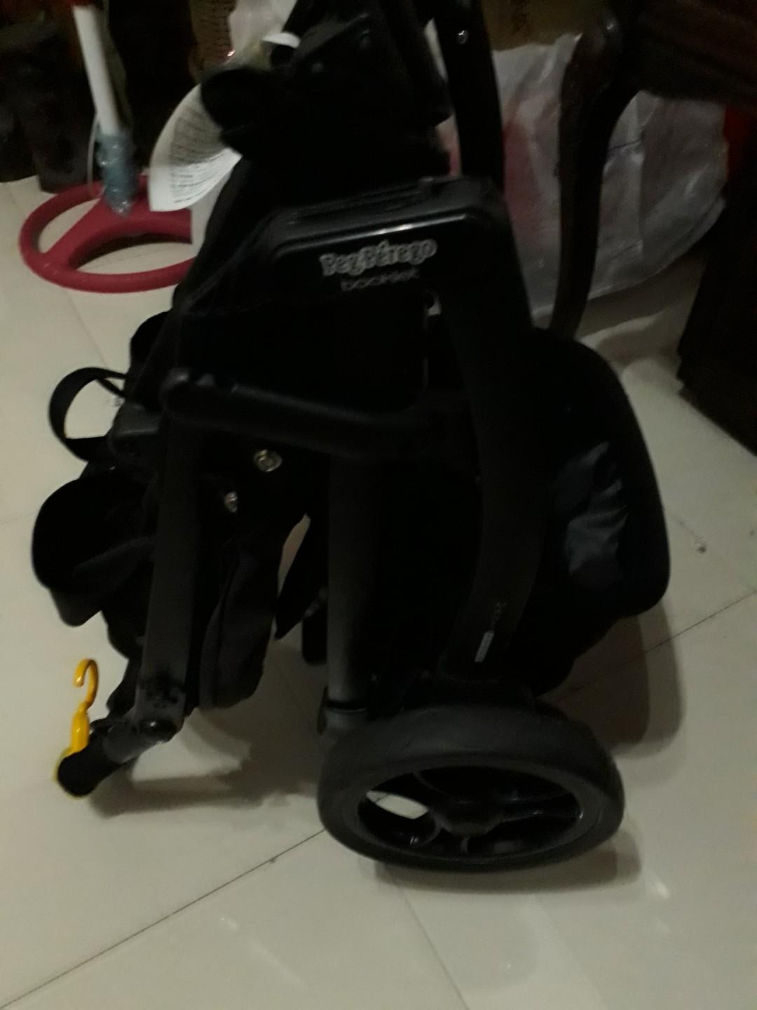 Peg perego booklet black (Category: Car Seats) located in Taguig. Submitted by adelato (Listing ID 209213791, Image 3). Description: Used but not abused. Bought in Singapore. Issue with the 360 rotation of the wheels. Besides that all good. Negotiable.