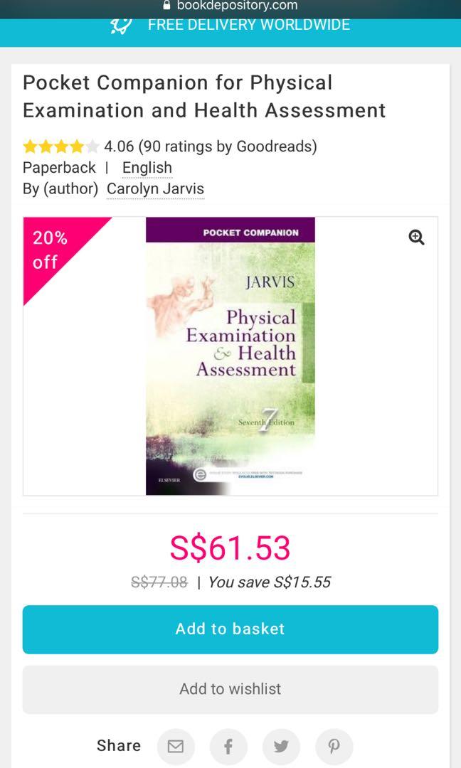 Physical Examination And Health Assessment Books Stationery