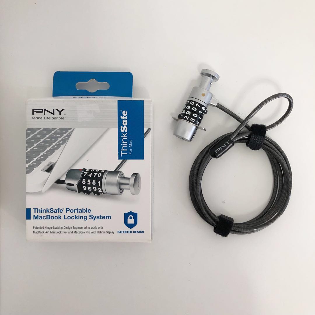 Pny Thinksafe Portable Macbook Locking System P Tsal1 Rb Computers Tech Parts Accessories Computer Parts On Carousell