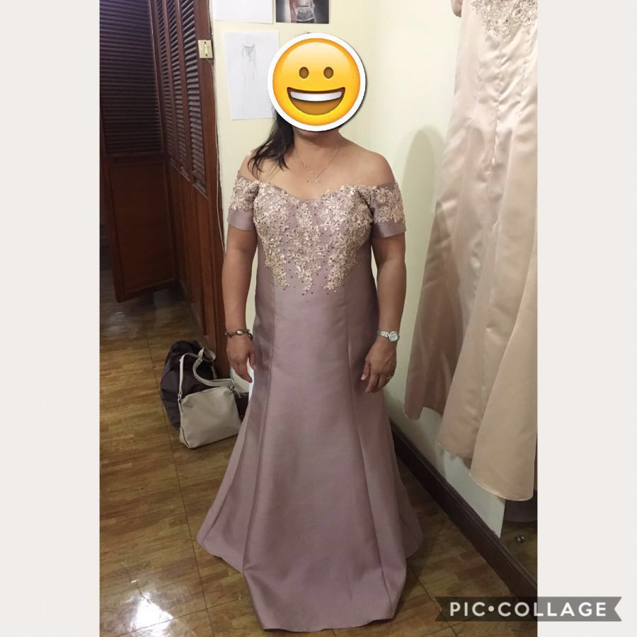 old rose gown for principal sponsors