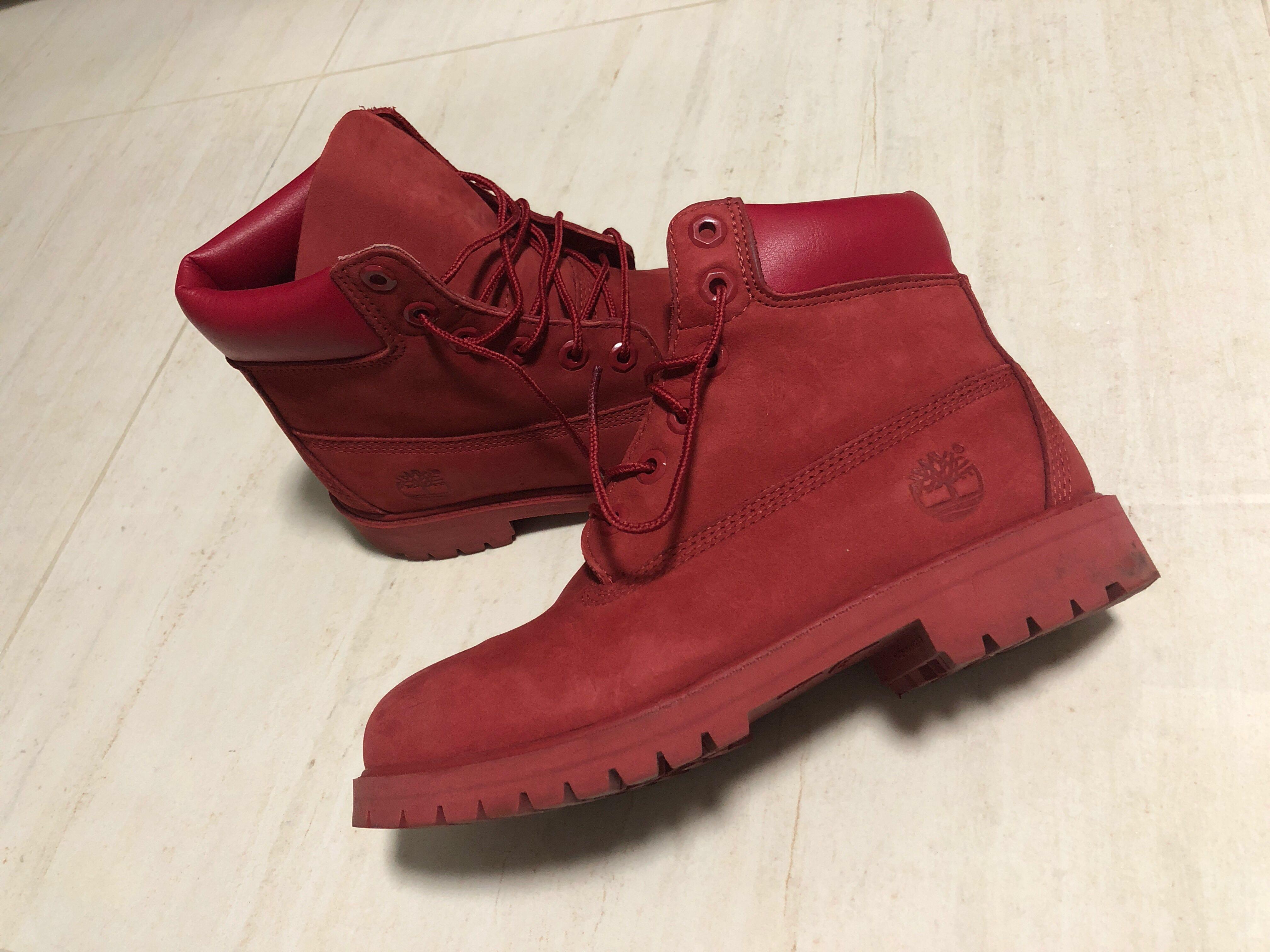 Cheap red timberland boots new arrivals