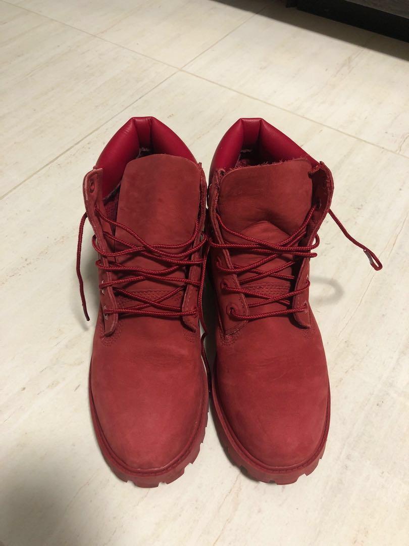 All clearance red timberlands