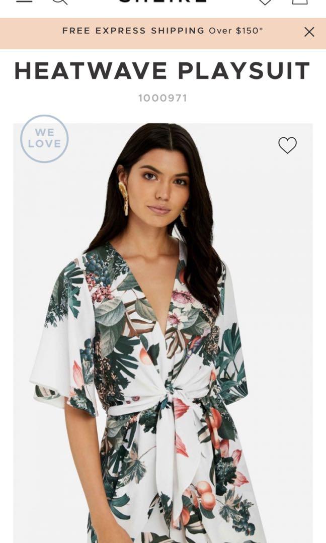 playsuit size 8