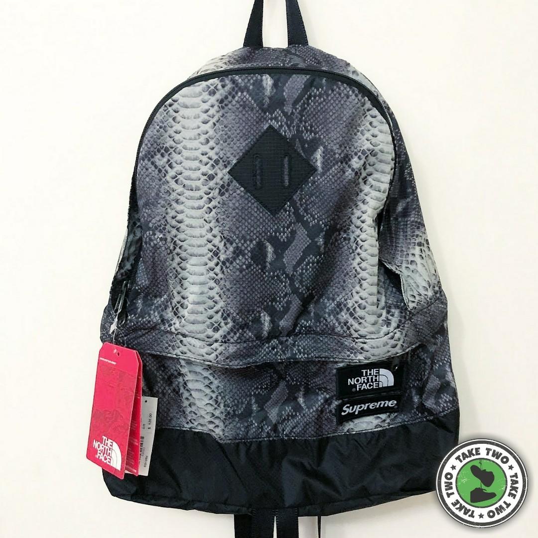 supreme north face backpack black