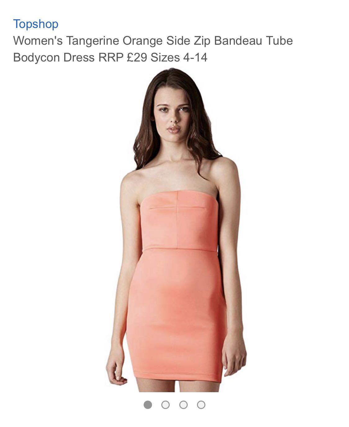 Topshop tube dress top