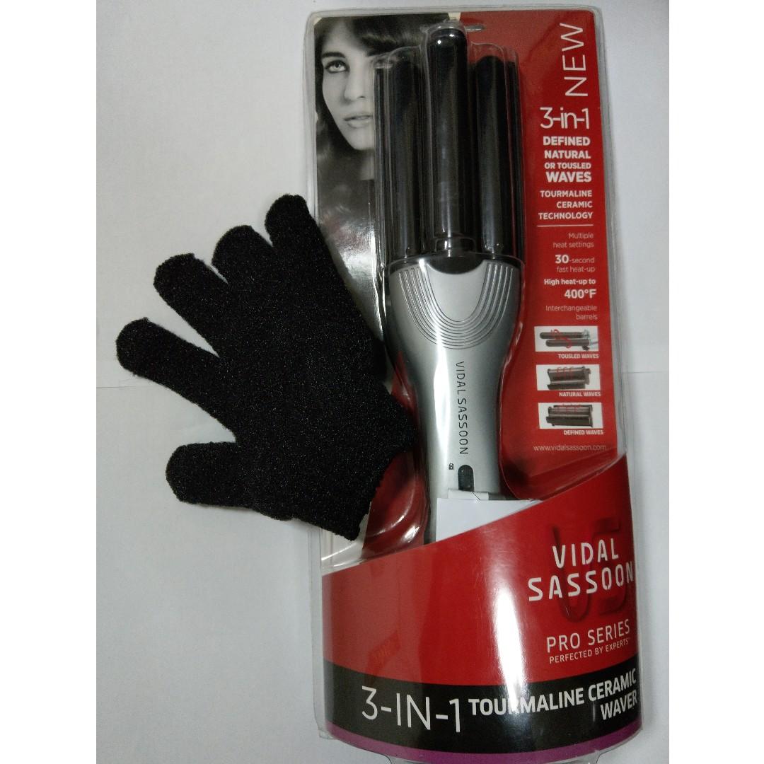 Vidal Sassoon Pro Series 3 In 1 Tourmaline Ceramic Deep Waver