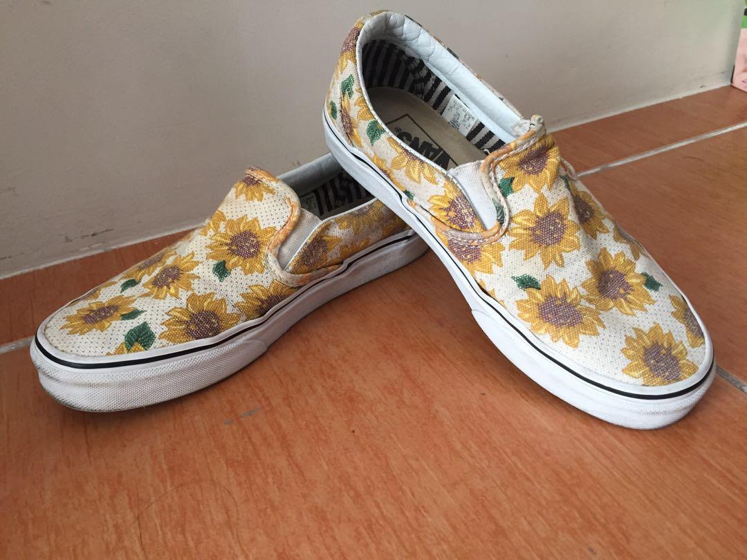 vans sunflower women's shoes