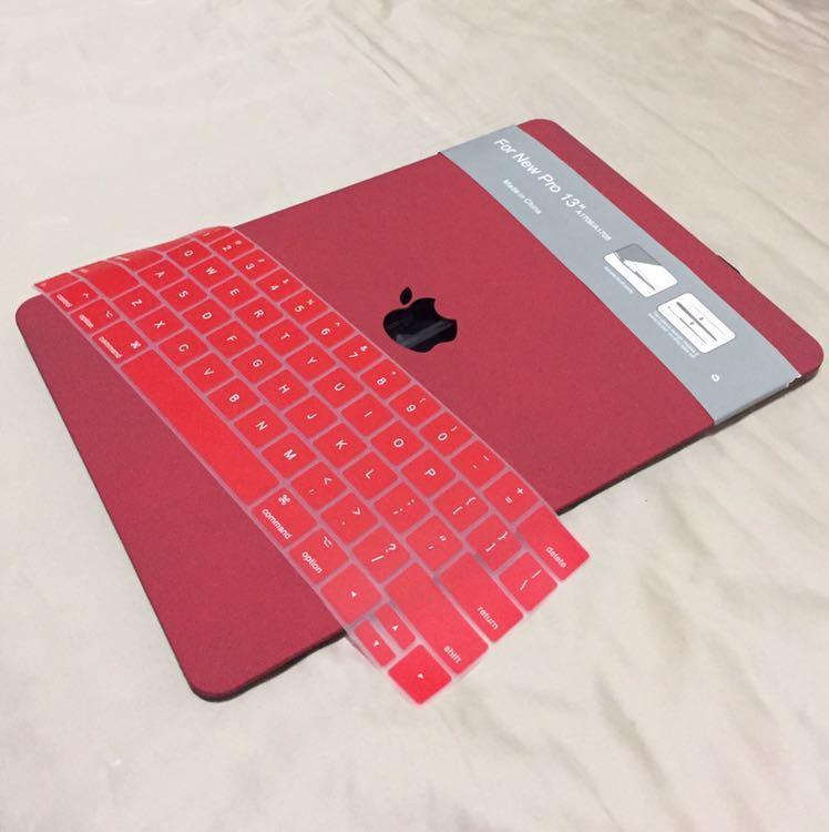 Wine red macbook case on sale