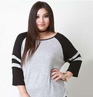 Plus Size US22 Long Sleeve Top