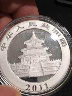 2011 Silver Panda 1onz coin