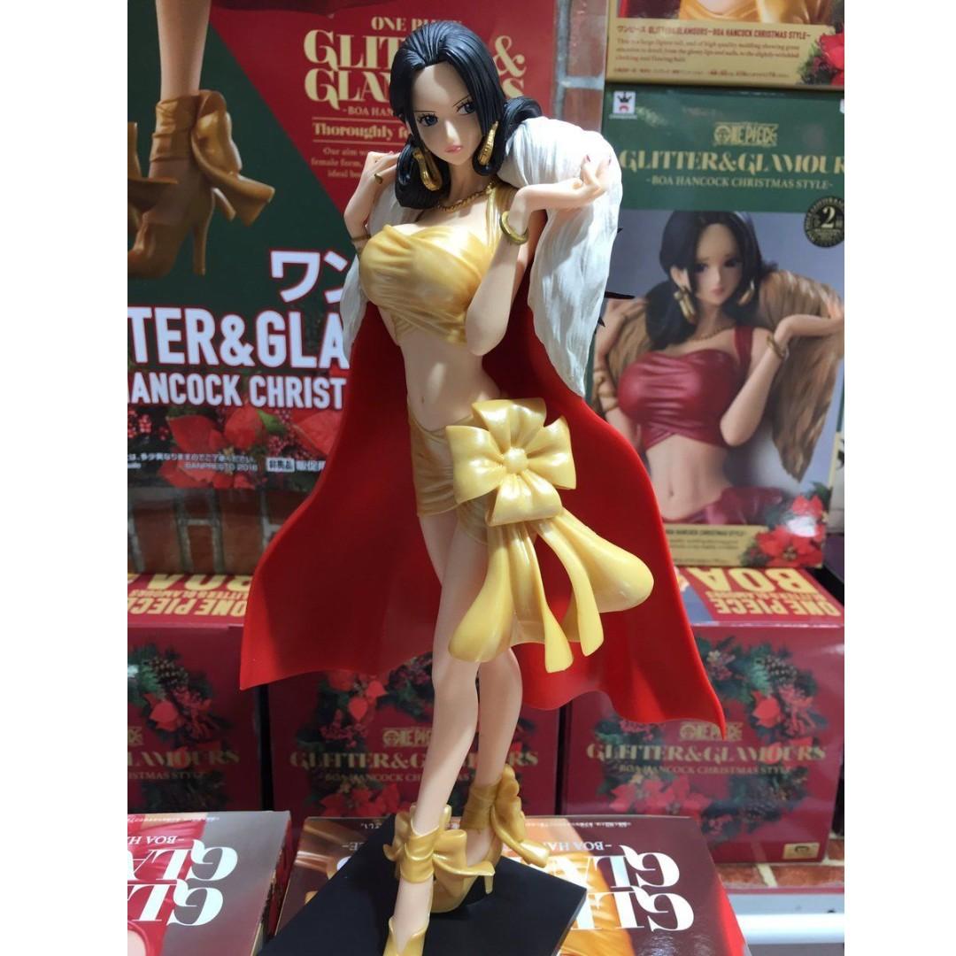 Boa Hancock Figure Glitter Glamours Christmas Style One Piece Anime Toy No Box