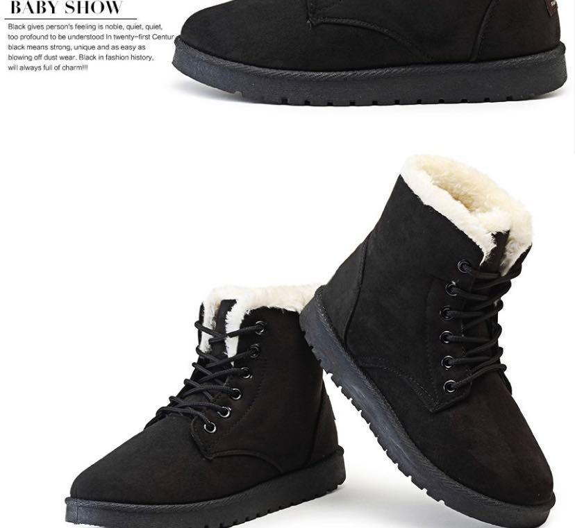 Cute black sales winter boots