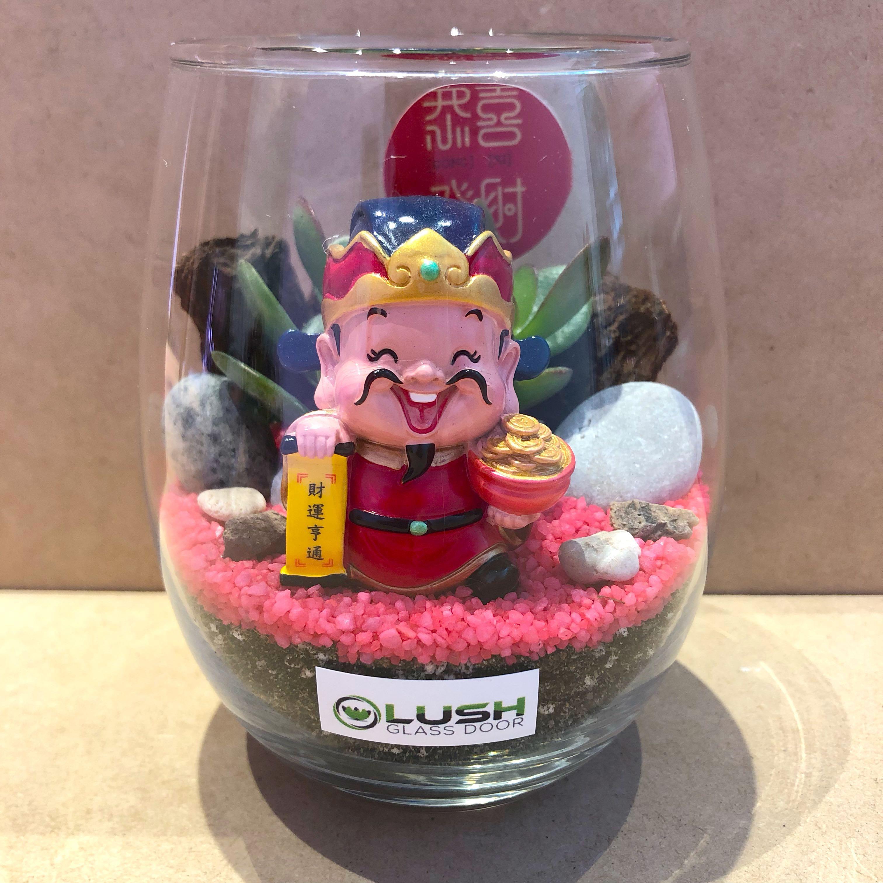 Auspicious Gift For Chinese New Year Cny Birthday Congrats Farewell House Warming Event Gifts Real Plant Succulents Cactus Terrarium Gardening Plants On Carousell