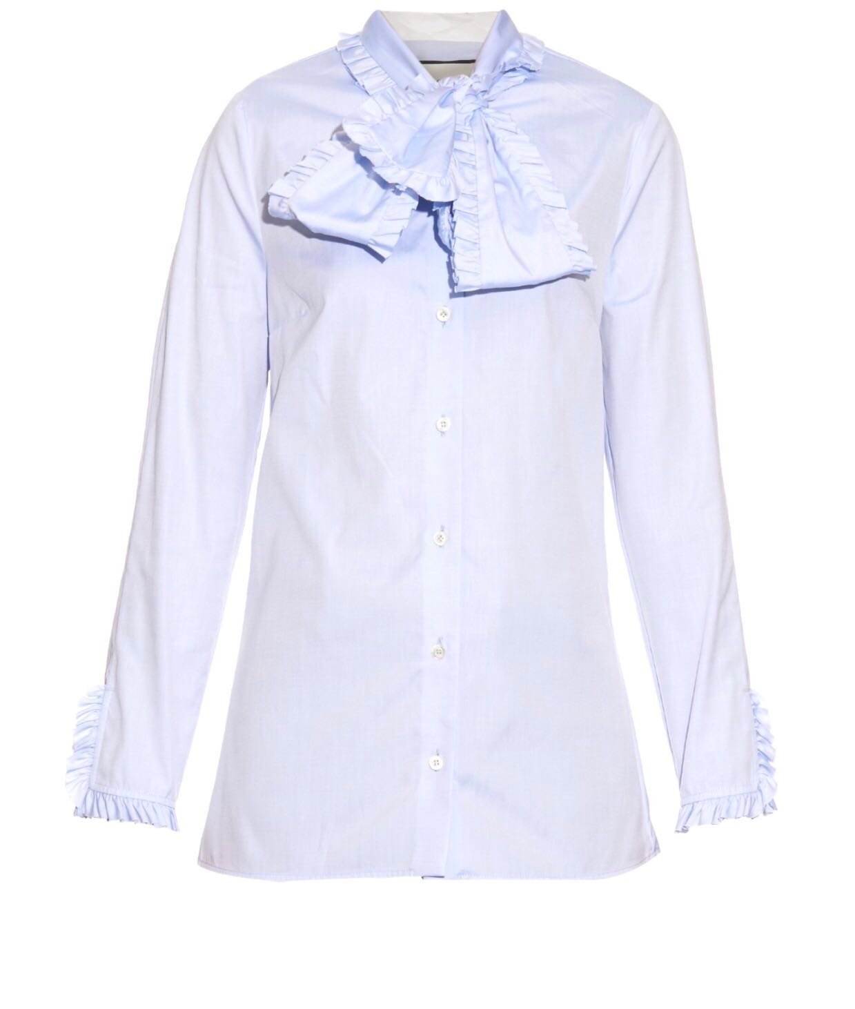 gucci ruffle shirt