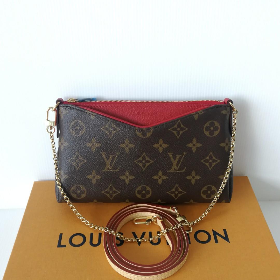 Louis Vuitton Pallas Clutch, Luxury, Bags & Wallets on Carousell