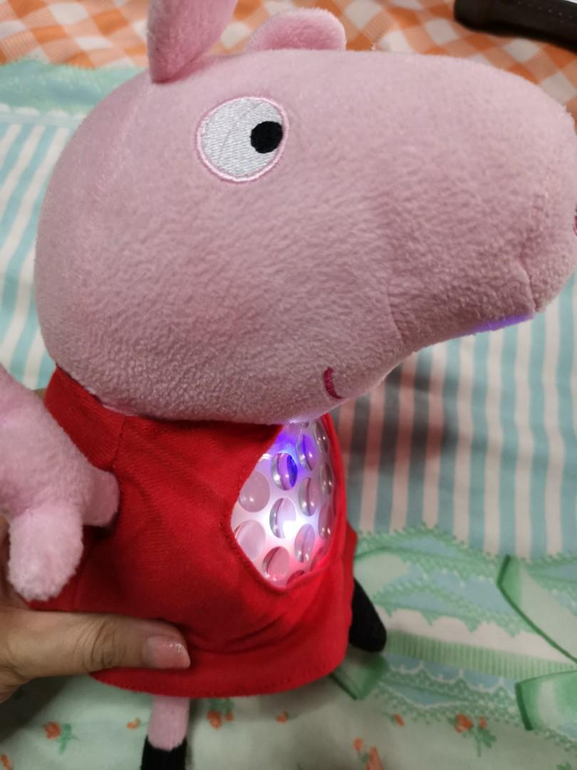 Baby peppa pig night lights n lullaby sof toy Hobbies Toys