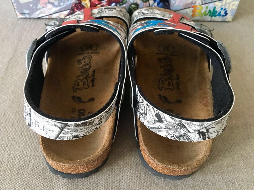 Birkenstock Birko Flor Kids Birki s Marvel Spider Man leather shoes sandals 33