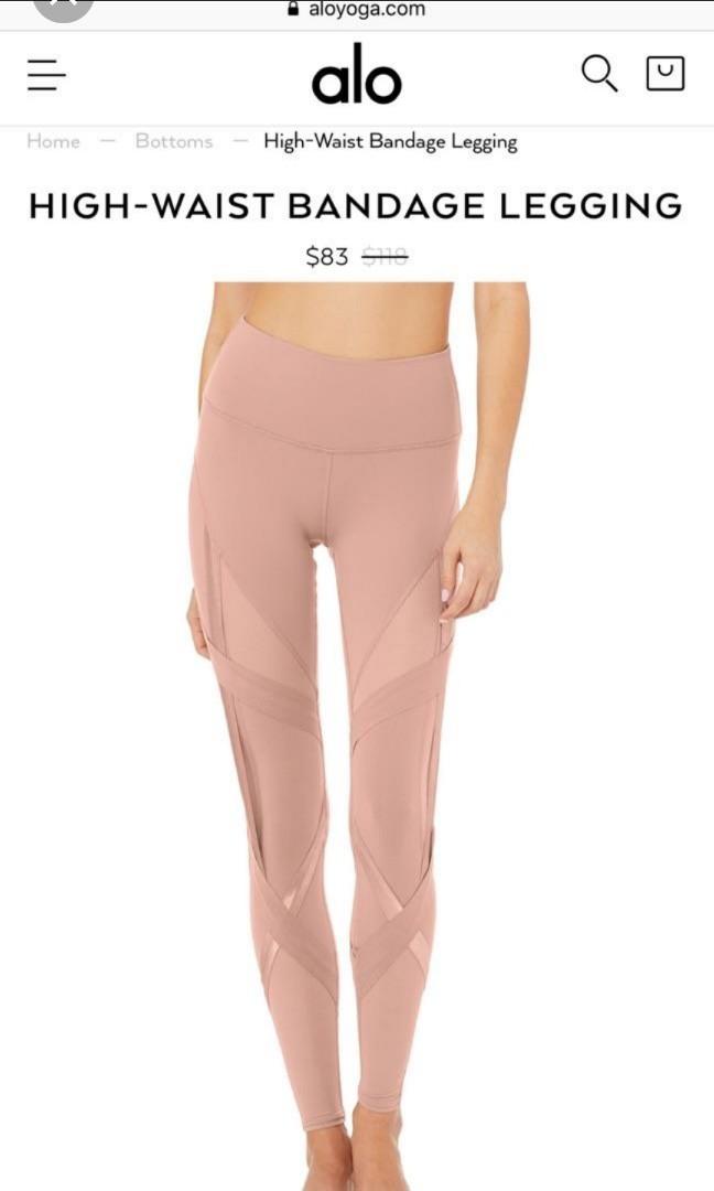 Alo yoga bandage legging top