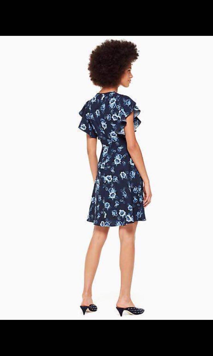 BNWT Authentic Kate Spade Prairie Rose Crepe Dress