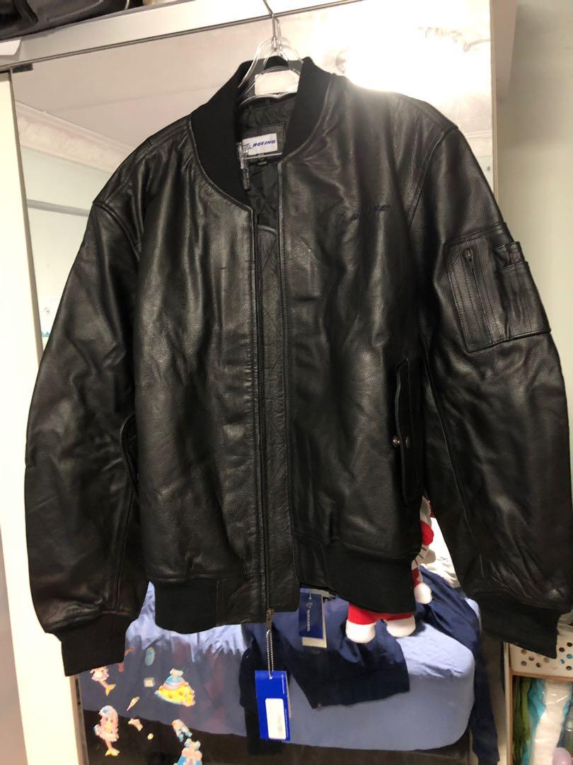 Boeing sales leather jacket