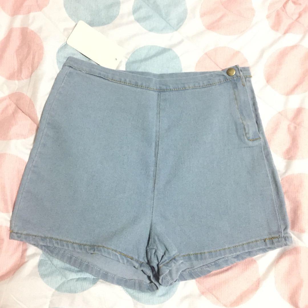 NEW High Waist Side Zip Shorts Women s Fashion Bottoms Shorts