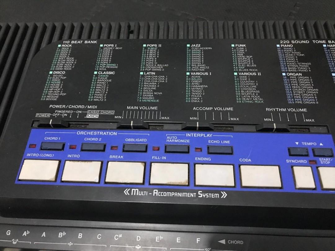 Casio Tone Bank Keyboard CT670, Musik & Media, Alat di Carousell
