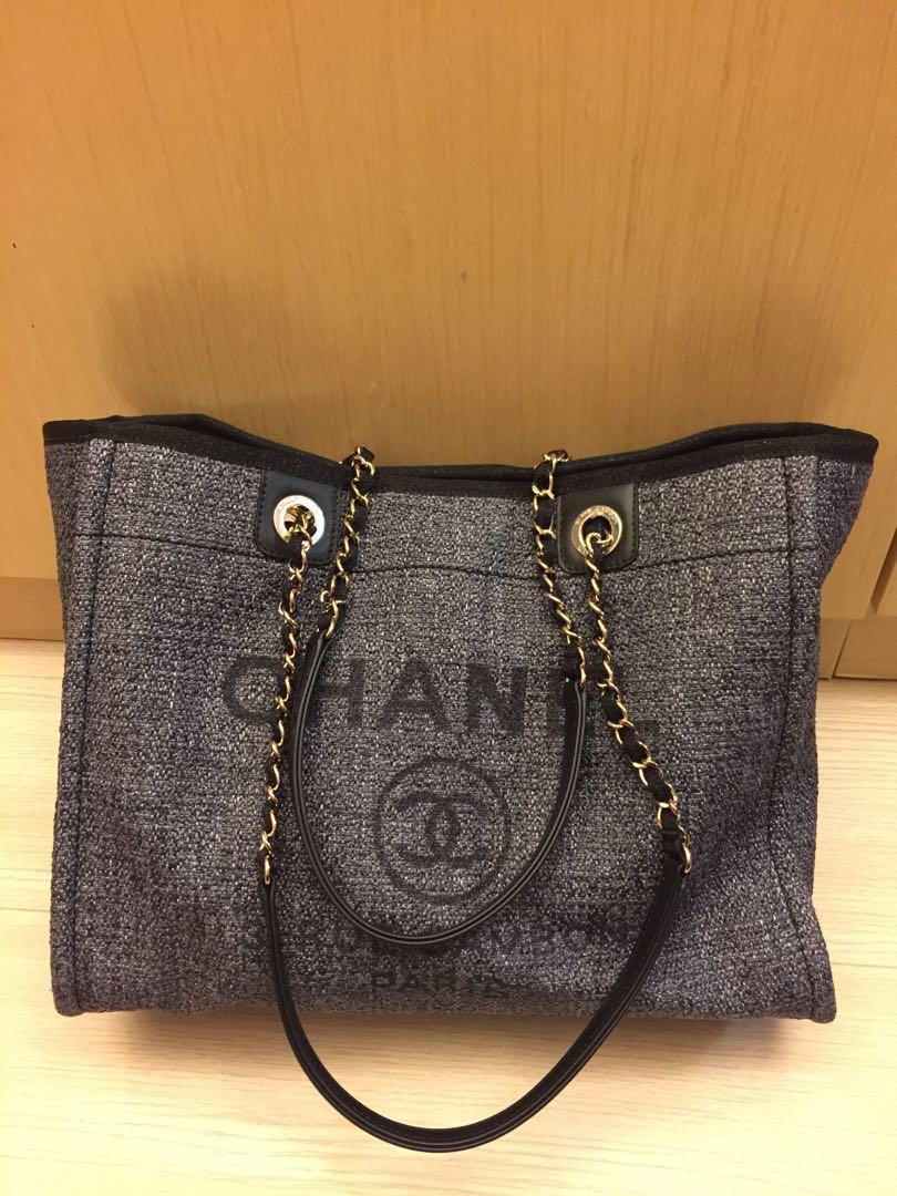 Chanel Tote Bag Dark Grey 2019 Cruise Luxury Bags Wallets On