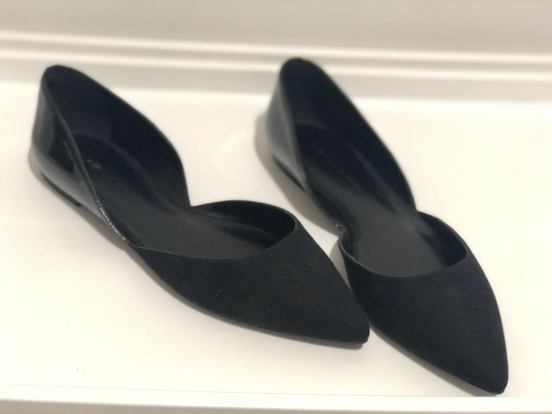 charles and keith black shoes