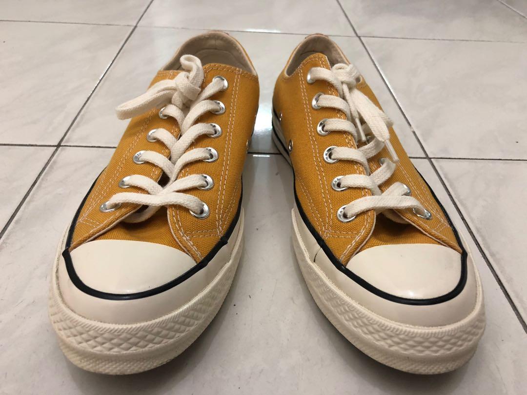 mustard coloured converse