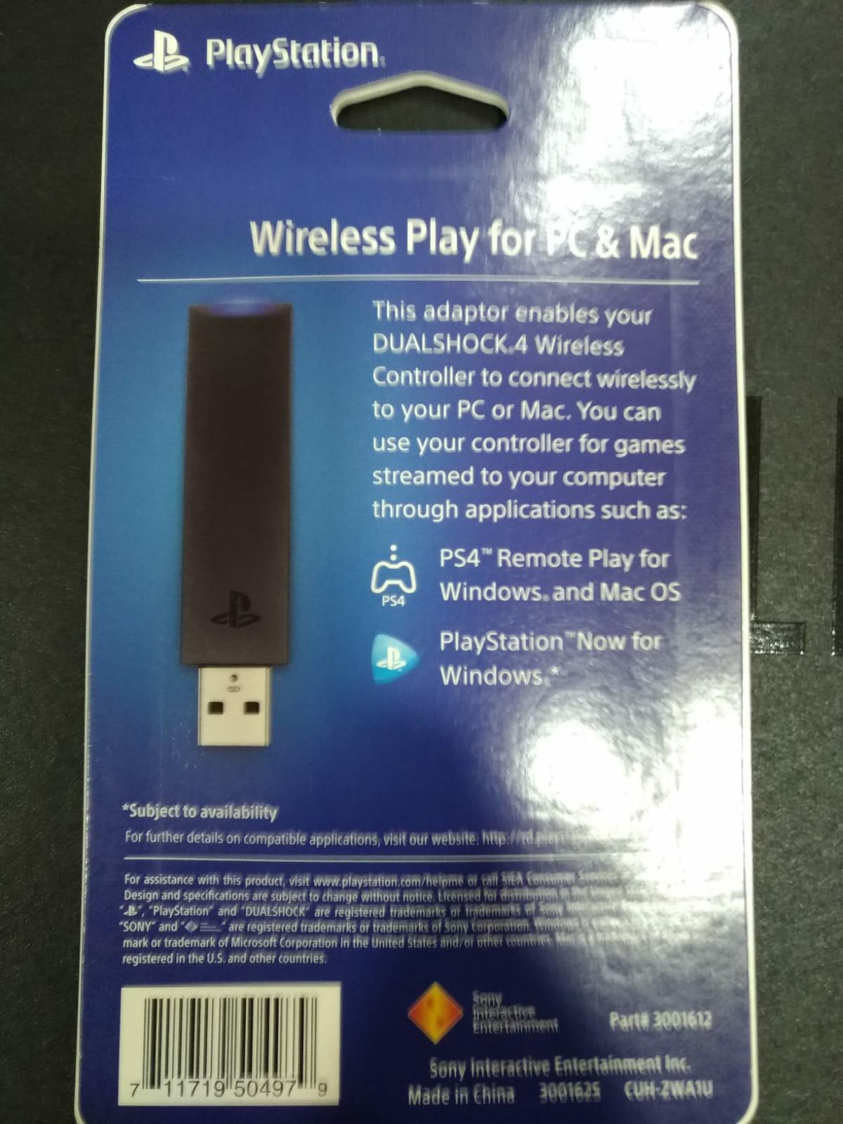 Dualshock 4 Usb Wireless Adaptor Media Markt Dualshock 4 USB Wireless Adaptor for PC & Mac, 電子遊戲, 遊戲機配件, 充電綫及充電器