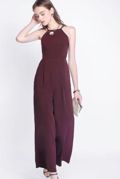 Deep purple jumpsuit