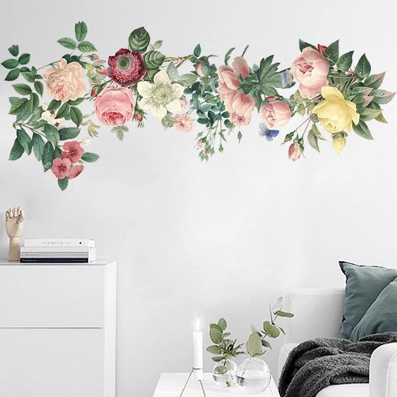 Flower Wall Decals Home Decor Wall Stickers Wallpapers Furniture Home Decor Others On Carousell