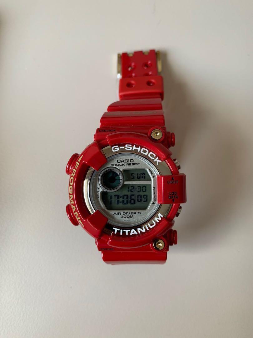 G shock discount frogman red